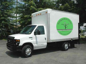 box truck with Evergarden logo